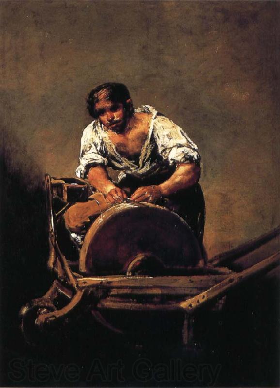 Francisco Goya Knife Grinder Norge oil painting art